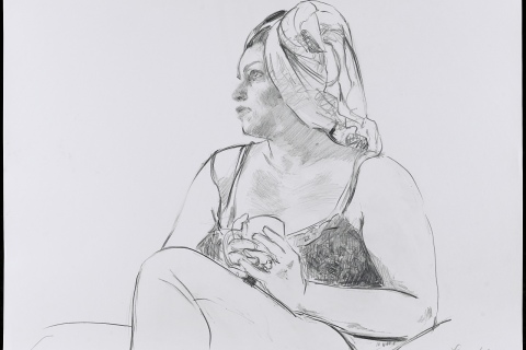 Model with Coffee