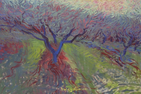 Blue Peach Tree