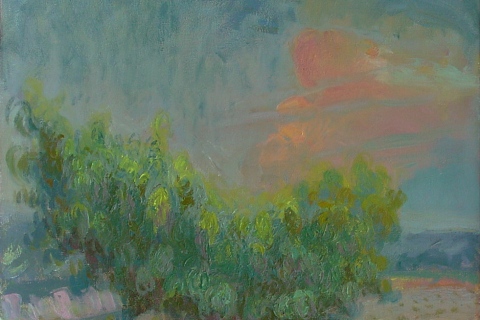 Storm Near the Orchard