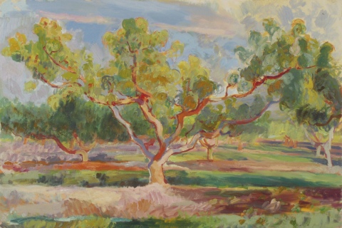 Peach Tree at Foot of Orchard