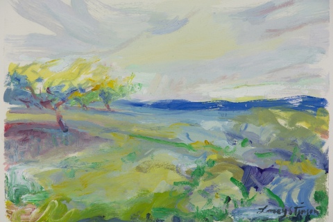Mitcham Orchard with Pole - Study