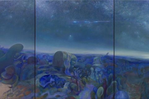 Small Worlds Triptych